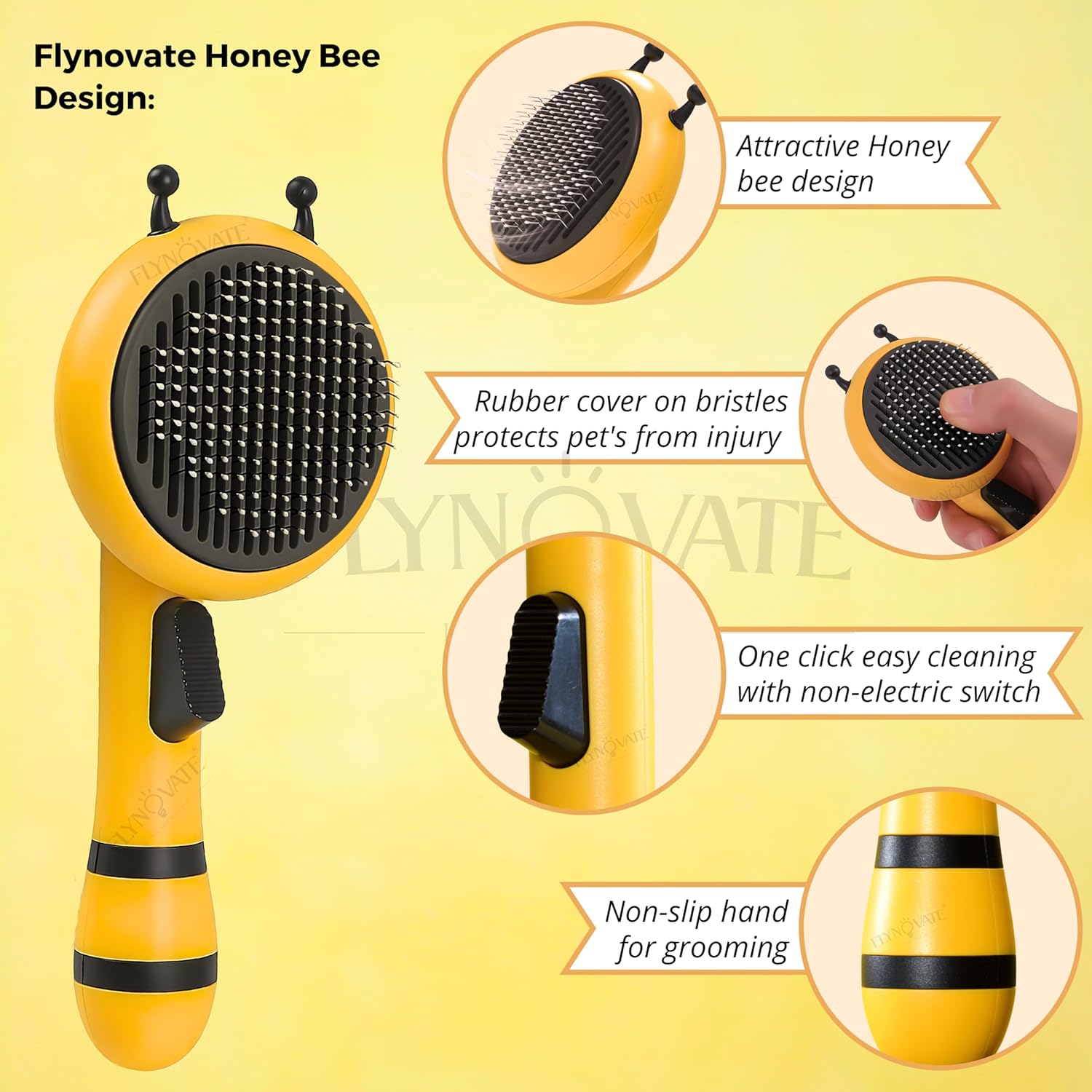 Self-Cleaning Dog Comb & Cat Comb